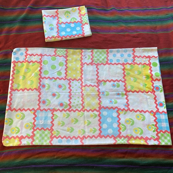 VTG 60’s Roebuck & Co Muslin Pillowcase Set! - Picture 7 of 8